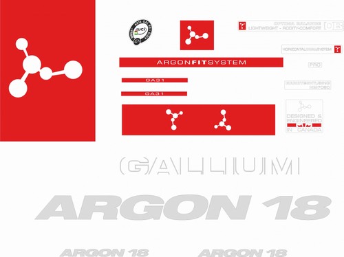 Adesivi telaio argon - adesivi,