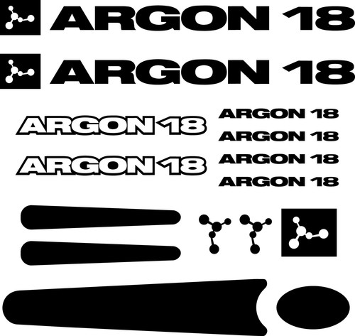 Set decalcomanie argon - decalcomanie, 18
