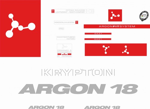 Adesivi telaio argon - argon, 18